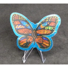 Ripple Junction Butterfly Sticker Blue Prismatic Design Vending Machine Stickers Dan Morris Vtg