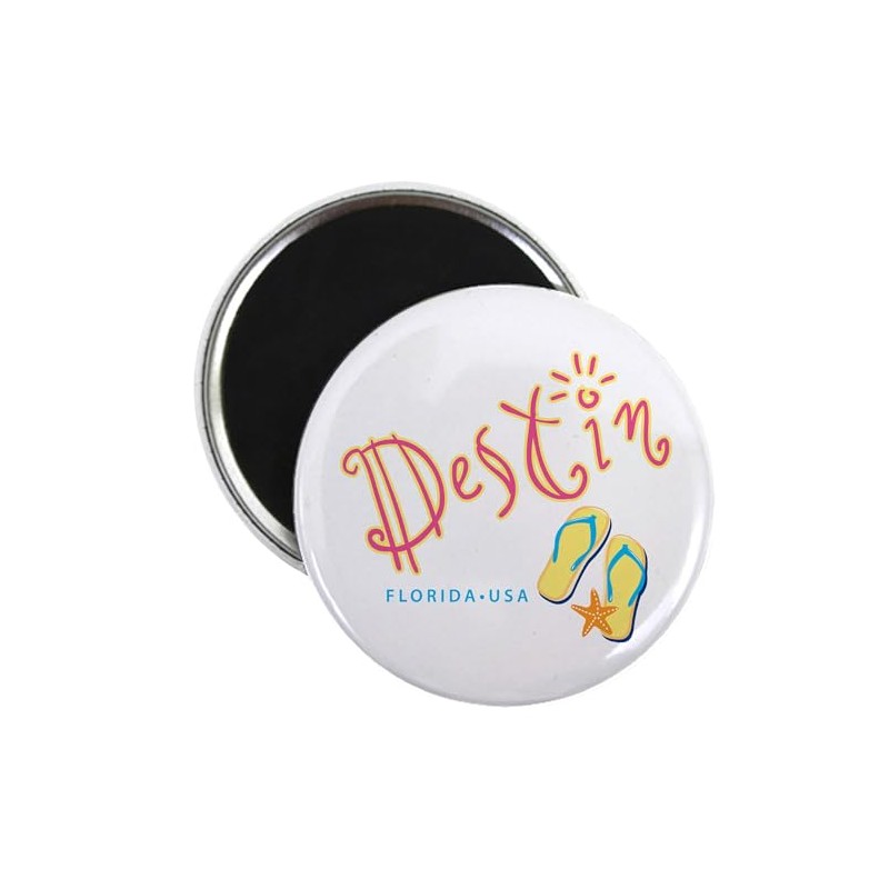 CafePress Destin Magnet 2.25" Round Magnet, Refrigerator Magnet