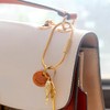 Elegant Gold Brass Key Rings - Purse Bag Charms &