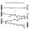 String Lights Hanging Kit,Globe String Lights Suspension Kit,Outdoor Light Guide
