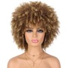 Ninroc Ombre Brown Afro Curly Wigs For Black Women Glueless