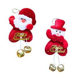 Genérico Tienda Oki Mexico 12 Adornos Navideño de Santa Claus con Cascabeles  Decoración Festiva para Árbol de Navidad, Hogar y Celebraciones