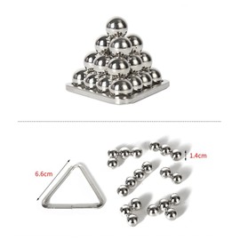 FantasyDay 15 Pcs Brain Teaser Puzzle,Metal Puzzle, Unlock Interlock IQ Test Game, Magic Trick Toy Gift for Kids and Adults