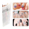 Nail Art Brush Set, 8PCS Nail Art Pulling Tools, DIY