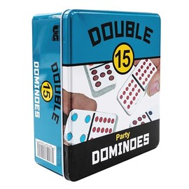 Juego de dominó de 15 Puntos de Color para el Porche Delantero, de 2 a 12 Jugadores de 8 a 99 años