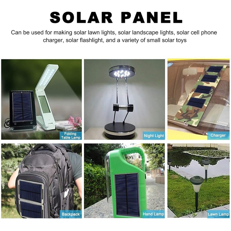 Nimomo Solar Panel 4.2W 18V Monocrystalline Silicon for Home Lighting,