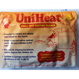 Uniheat Shipping Warmers, Heat Packs, 40 Hour - 24 Pack, for Overnight Shipping of Live Pets - Reptiles, Fish, Corals, Chicks, Insects, etc. + Free 20 Hour Heat Pack Included!