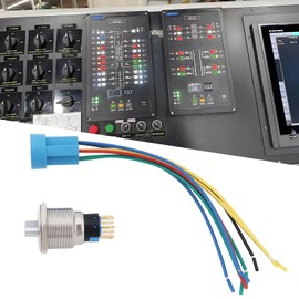 Be In Your Mind Set of 22mm (7/8") 3-Position Rotary Switch 12V/24V DC Self-Locking DPDT Latching Switch Red