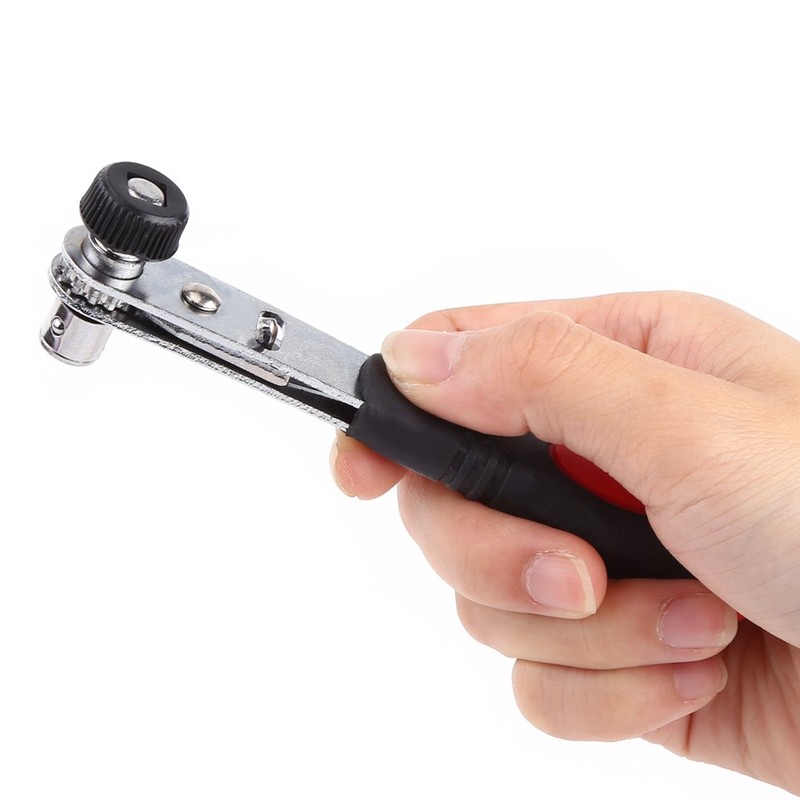 Iron Hex Socket Wrench Double Head,1/4 Inch Ratchet Wrench for