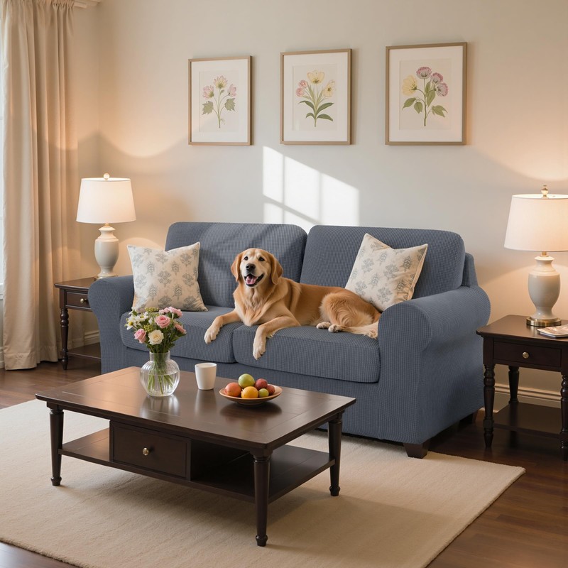 SUBRTEX 3 Pieces Stretch Sofa Slipcover Sets Couch Cover Sets