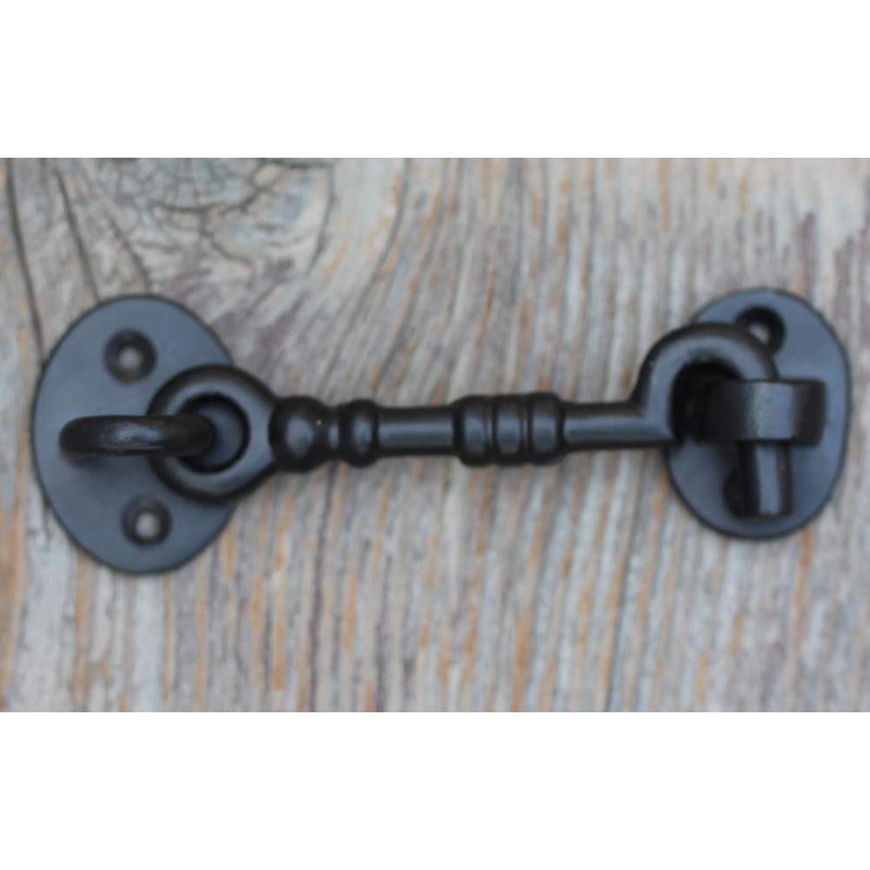 THDC Cast Iron Cabin Eye Hook, Latch For Gates, Latch