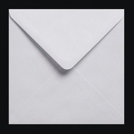 25 White 100gms Square GUMMED ENVELOPES 155mm x 155mm (6'' x 6'')