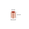 PATIKIL 1/8"/ 3mm Wire Rope Stop Sleeve, 25 Pack Copper