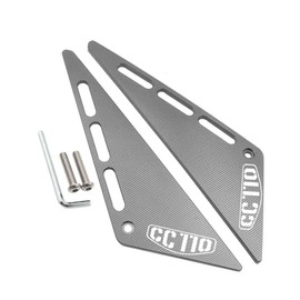 MAORANG FOR Motorcycle Accessories CNC Aluminum Front Panel Gurads Frame Cover Plate Protector Set for Cross Cab cc 110 2020-2021-2022-2023 Cross Cab CC 110 (Titanium Color)