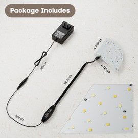 4-Pack Under Shelf Lighting for 5 Tier Corner Shelf Stand,Ultra-Bright 10 Dimmable Slim Stick on Lights,3-Color Timer 3/9/12H,Decor Lights for Living Room, Bedroom,Kitchen Storage Display Rack