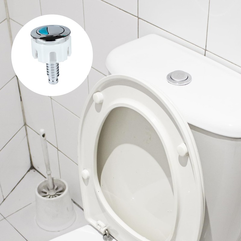 Toilet Flush Button - Round Head Dual Toilet Push Button