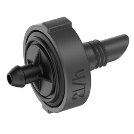 Gardena Micro-Drip System Row Dripper 2 l/h, Pressure Regulating: End Dripper for Individual Plants with Different Pot Heights, Constant Water Release at 0.5 to 4 Bar (13302-20)