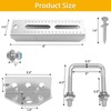 4 Pcs 8 inch Galvanized Swivel Top Bunk Bracket Kit