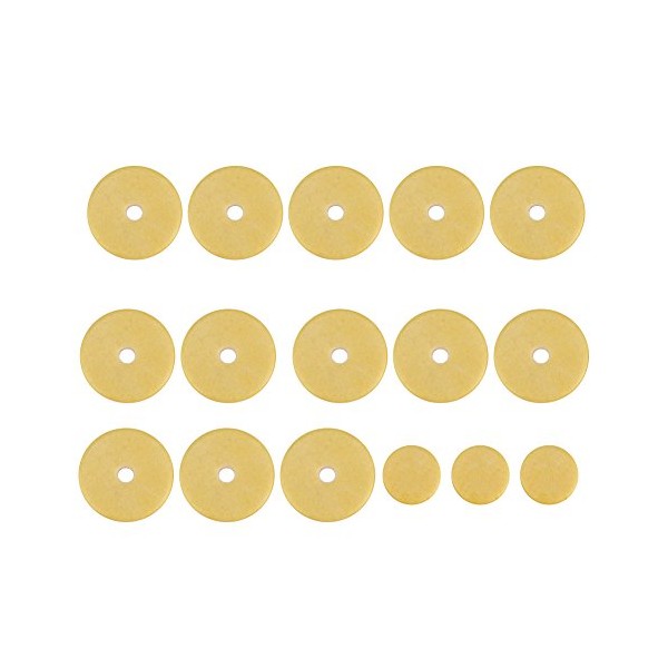 Bnineteenteam 16 Pcs Felt Material Flute Pads Set Open Hole