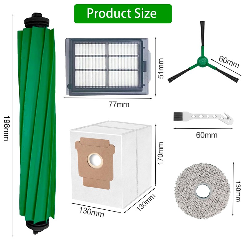 18 Pcs Replacement Part Kit for iRobot Roomba Plus 405