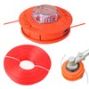 SilverChry Grass Trimmer Head Aluminium Line Head with M10 Left