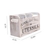 TIANLIN Wooden Utensil Holder, Large Utensil Organizer for Kitchen Counter,