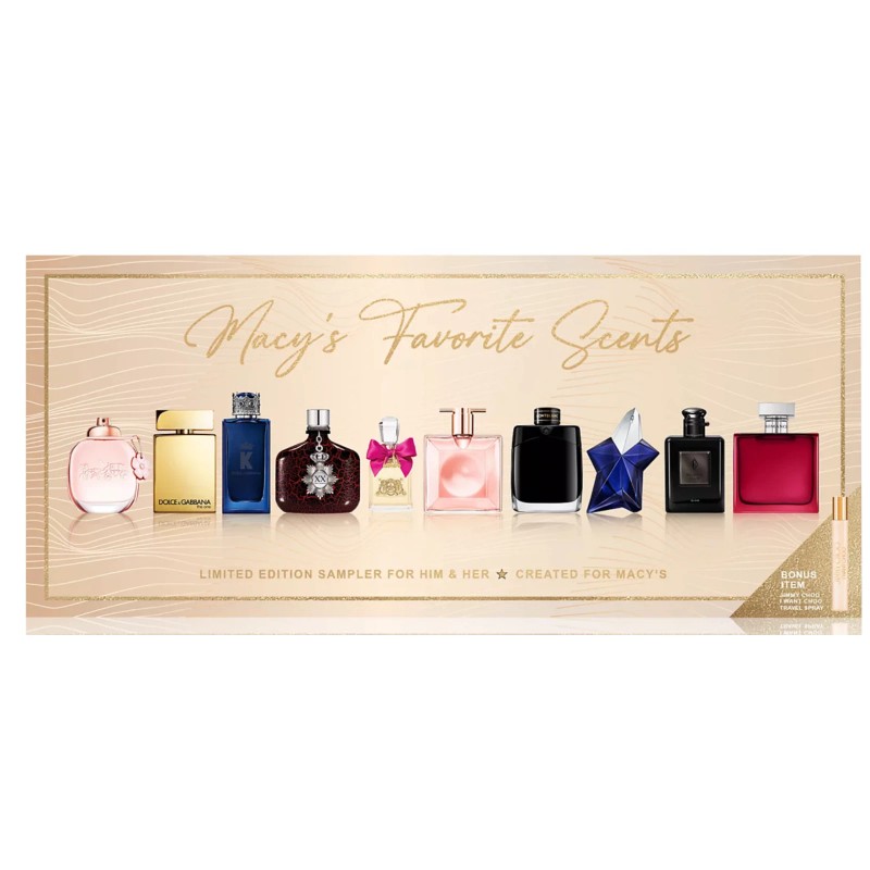 Assorted 11-Pc. Macy's Favorite Scents Fragrance Sampler For Him &