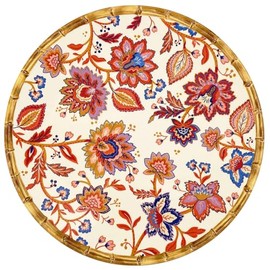 Les Jardins de la Comtesse - Serving plate made of melamine, round, diameter 35.5 cm, Jaipur collection