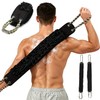 Back Scrubber with Handle,Dual Sided Exfoliating Shower Washcloth (Black)