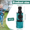 3 Pieces Garden Hose Valve Shut Off,Pipe-Connector for Hozelock Nozzle