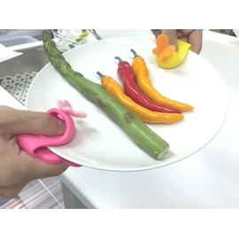 Richell Pekka Flower Half Mittens Pink