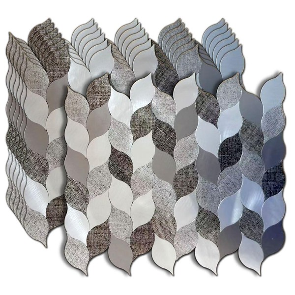 sanyeskkiy 7 Sheets Peel and Stick Backsplash Tile, Self-Adhesive Mosaic