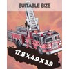 Piececool 3D Puzzles for Adults, Ladder Truck Metal Model Building