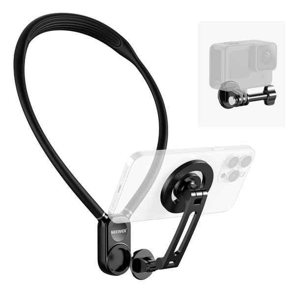 NEEWER Magnetic Holder Neck Releaser for Action Cam Phone, Hands-Free