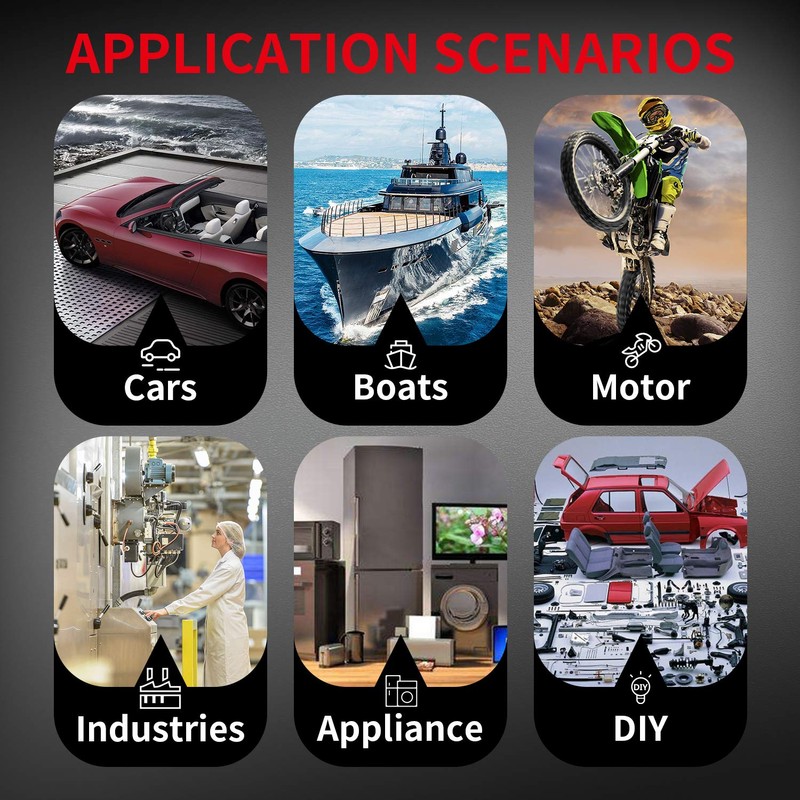 DaierTek 6Pcs Mini Round Waterproof Push Button Switch 12mm ON