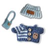 17cm Doll Clothes Set (Doll Not Included) -3-Piece-Handmade -Hat Clothes