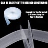 Waterproof Shower Door Bottom Seal Strip - Clear Silicone Replacement