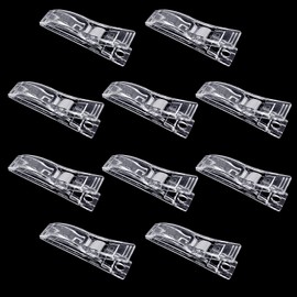 10 Pcs Curtain Clips for Paper Blinds, Clear Plastic Clips for Temporary Blinds Curtain Clips for Temporary Paper Blackout Blinds