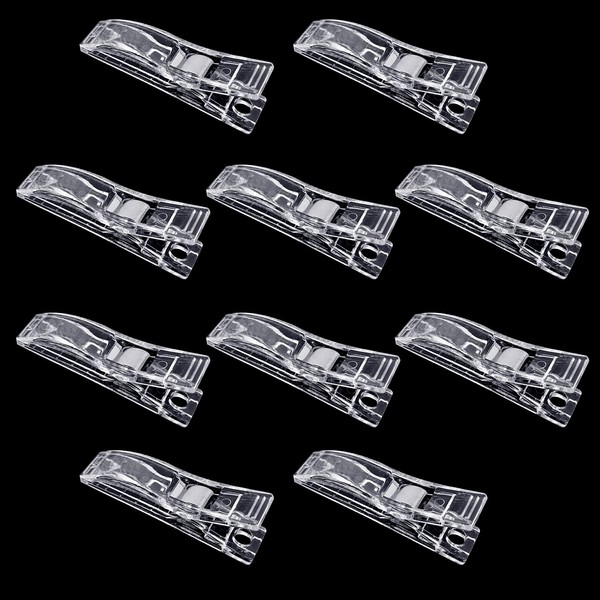 10 Pcs Curtain Clips for Paper Blinds, Clear Plastic Clips