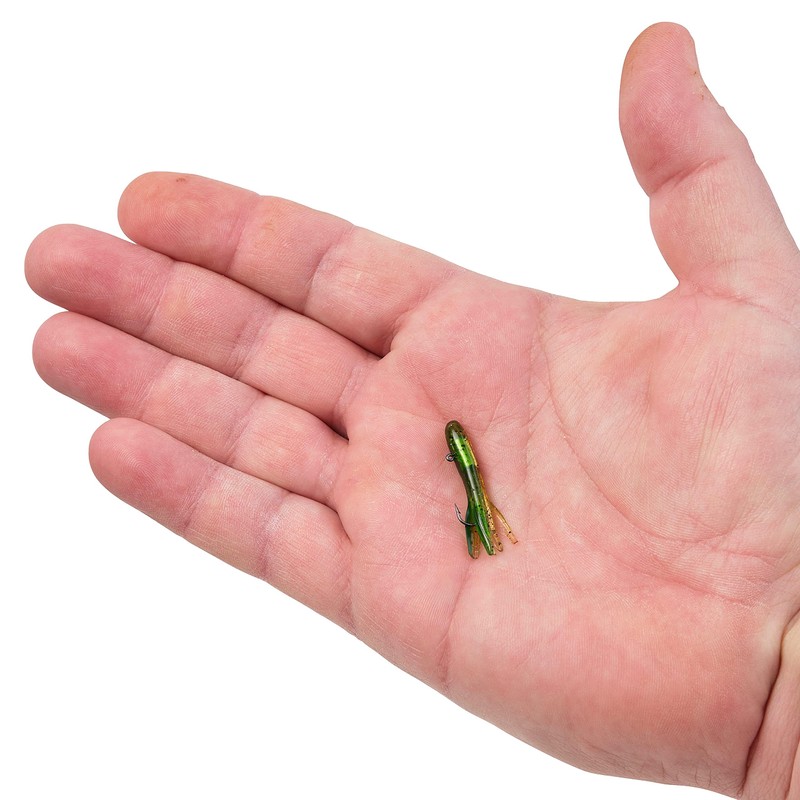 Berkley Powerbait Pre-Rigged Atomic Tubes Fishing Soft Bait, Perch, 1/16