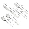 Fiaze 80-Piece Flatware Cutlery Silverware, Stainless Steel, Service for 16