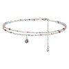 Dorriss beaded anklet for women Beads ankle bracelet Colorful stainless