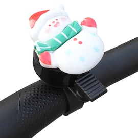 ACEDOAMARE - Timbre de bicicleta con sonido claro y fuerte para carretera, montaña, triciclos, accesorios para la decoración del manillar (muñeco de nieve)