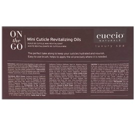 Cuccio Cuccio Naturale Mini Cuticle Revitalizing Oils - Hydrating Repair for Dry Skin & Nails - Paraben & Cruelty-Free, Spa Fragrances - 4 pc