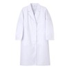 NAGAILEBEN Women's Single Medical Exam Dress EP-130 (M) White