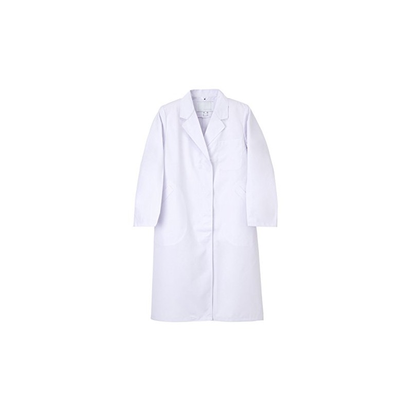 NAGAILEBEN Women's Single Medical Exam Dress EP-130 (M) White