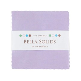 Bella Solids Lilac Moda Charm Pack by Moda Fabrics; 42-5" Quilt Squares