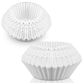 AmazingSpark 500 Pcs Extra Large Coffee Filters 15In X 5-1/2In Disposable White Commercial Paper Filters for Coffee Brewing, Restaurants, Large Brewers, No Overflow, No Tearing