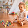 12pcs Wooden Magnetic Digital Train Cute Fun Early Education Trackless