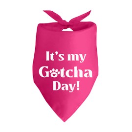 It's My Gotcha Day Dog Bandana Adoption Day Dog Bandana for Dogs Adoption Day Gifts for Dog Lover Puppy Bandanas for Small Medium Cat Dogs